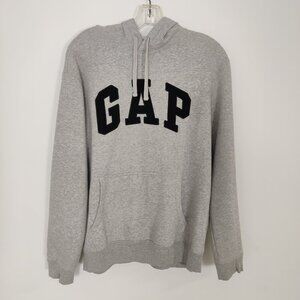Gap Men's Silver Gray Hoodie Sweatshirt Size Small Cotton Gorpcore Athletic
